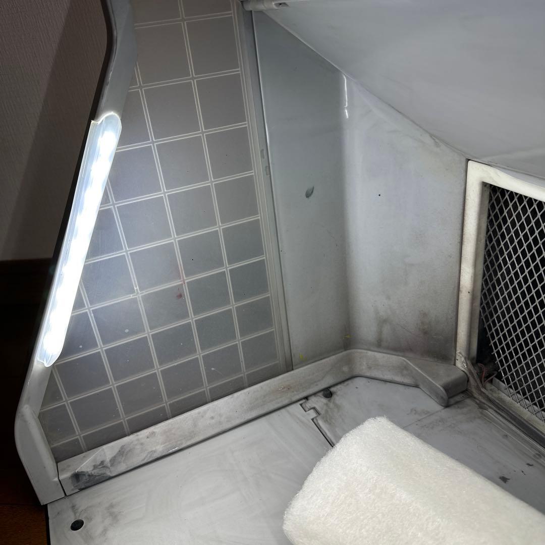 塗装 ブース ファン2基 風量 無段階調整可　エアブラシコンプレッサー付き