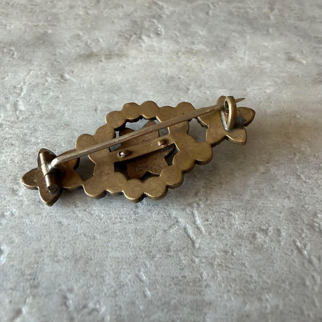 アンティーク ボヘミアンガーネット ブローチ