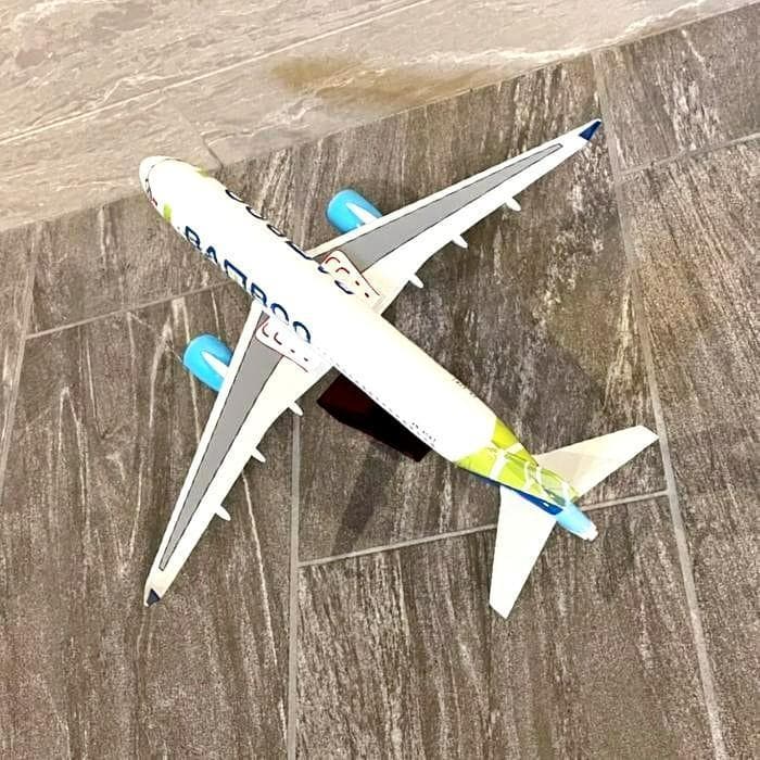 模型飛行機 バンブーエアウェイズ A320 ベトナム LED ランディングギア