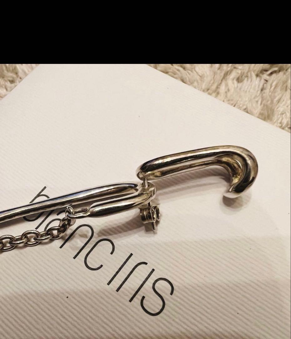 blanc fris チェーン3wayシルバーピアス