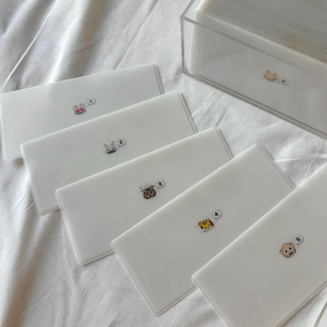 韓国製 50saving アクリルBOX付 絵文字 現金貯金