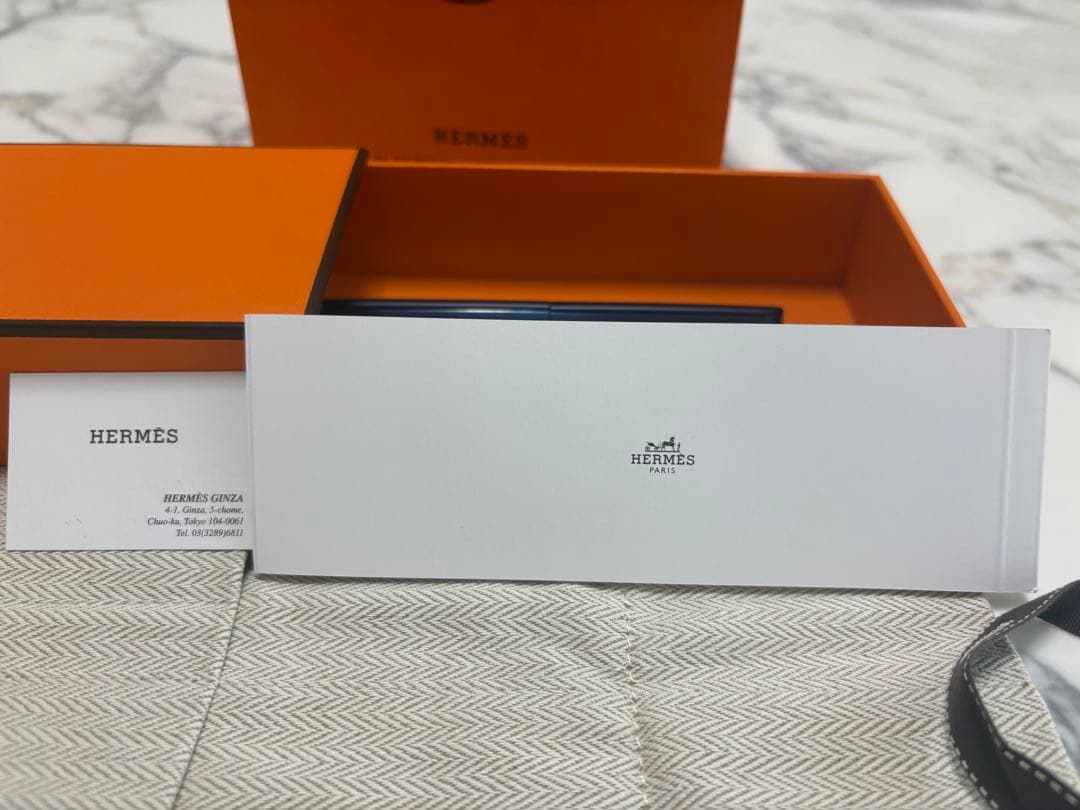 【未使用品】HERMES エルメス　ノーチラス　青い　ボールペン　文具