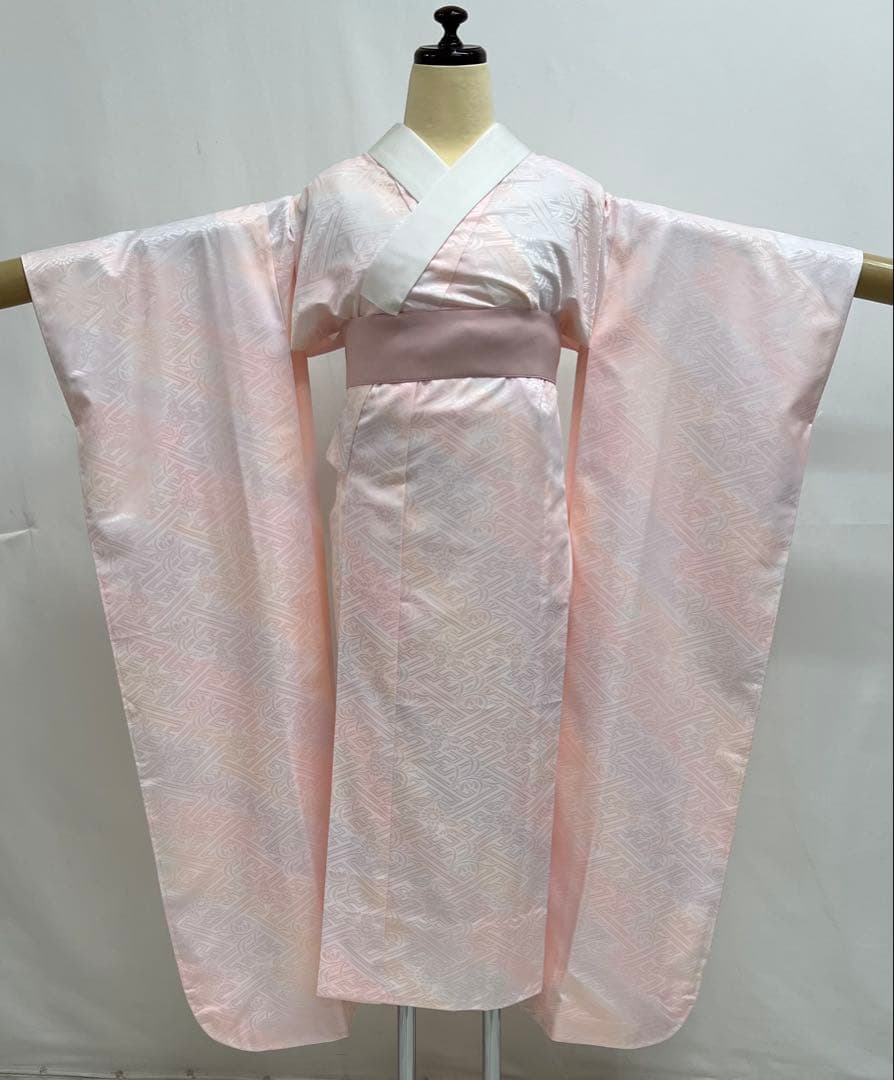 振り袖　フルセット　長襦袢付　成人式　振袖　金彩加工　刺繍入り　絞り入り　628