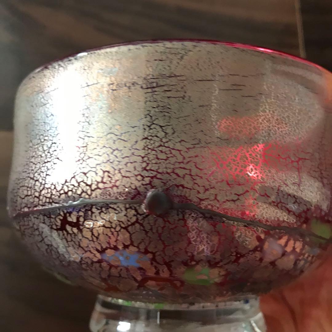 大川薫 銀継ぎ玻璃茶碗