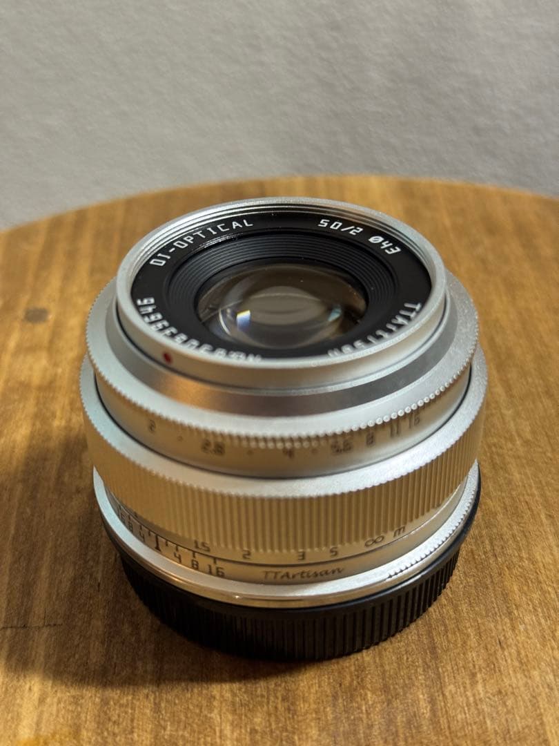【Lマウント】TTArtisan 50mm単焦点 f2 シルバー