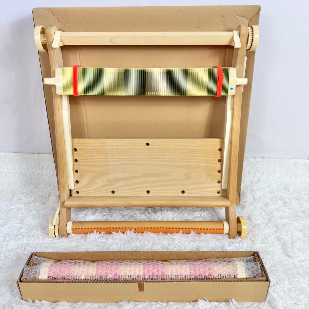 「極美品」CLOVER 卓上手織り機 咲きおり 40cm 綜絖2個付き