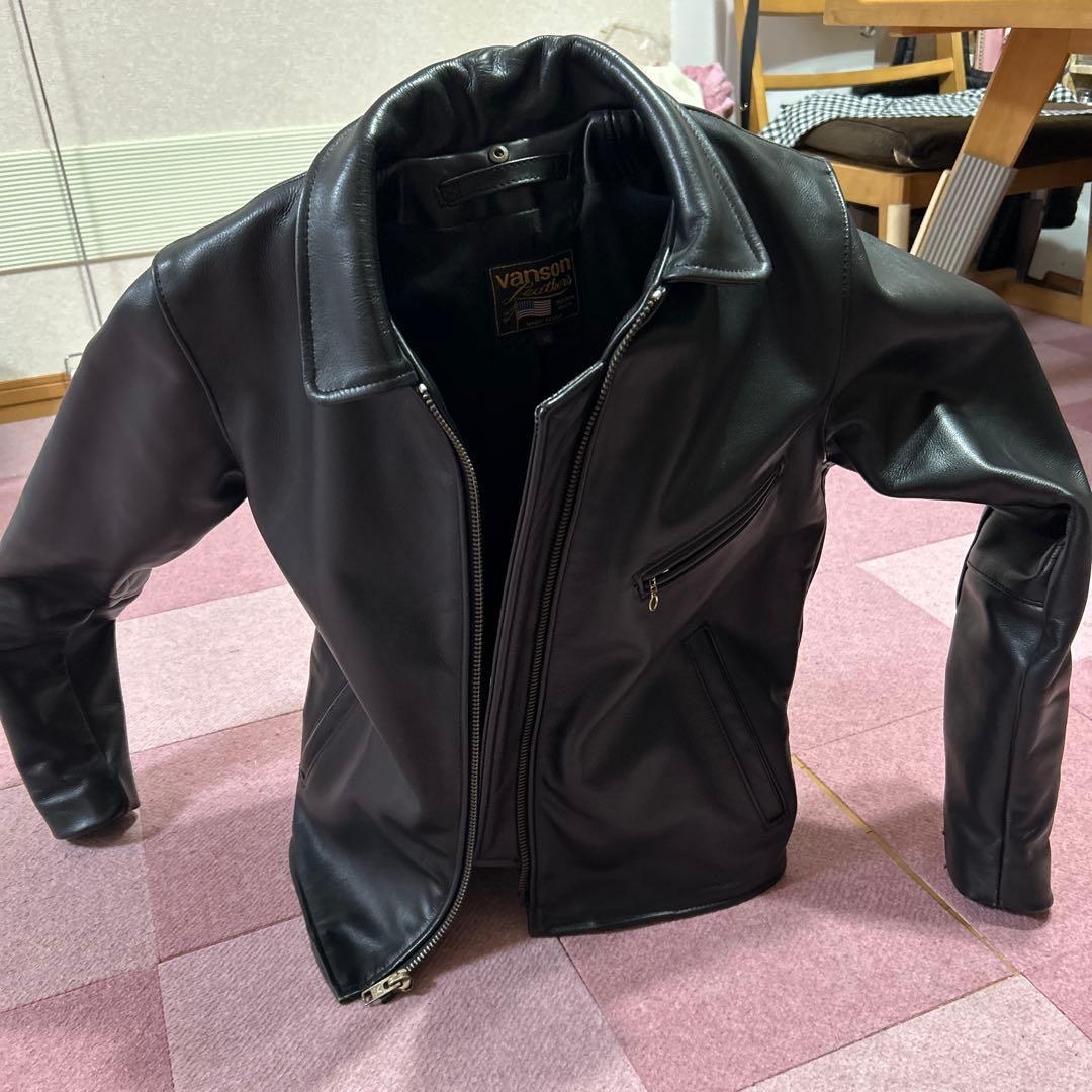 美品 VANSON シングルライダース ENFIELD メンズ 36(S)