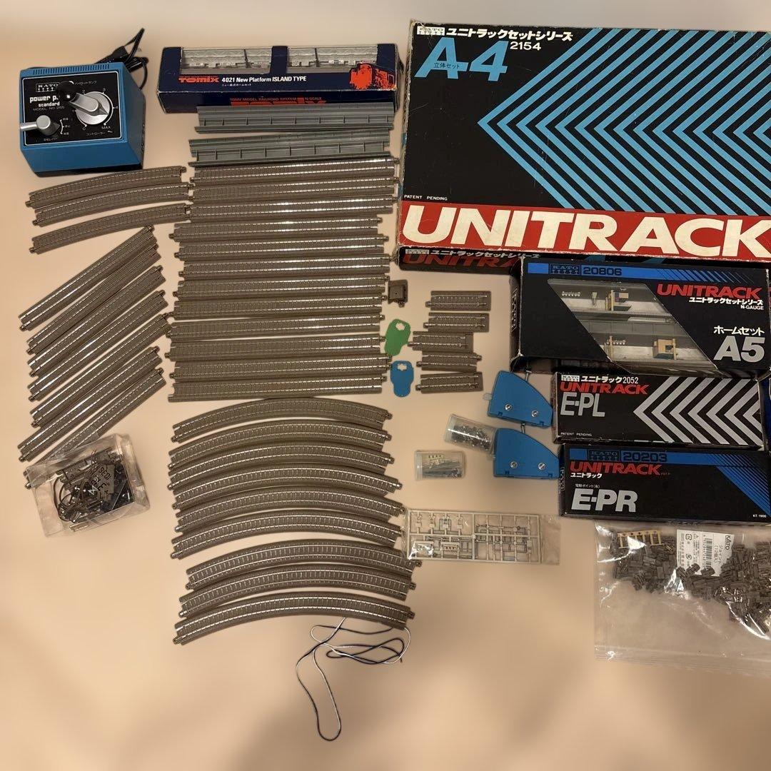 KATO レール、陸橋、電動ポイント、パワーパック、レアパーツの大量セット