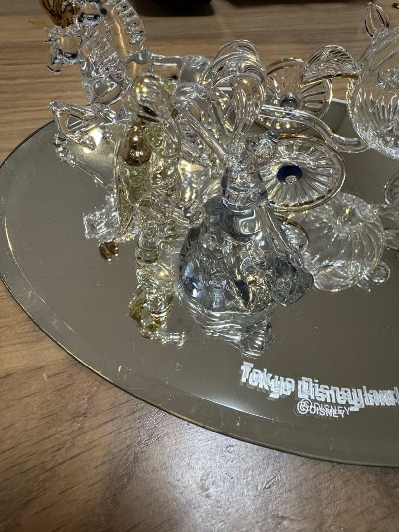 希少 ディズニー カボチャの馬車 シンデレラ ガラス細工 フィギュア