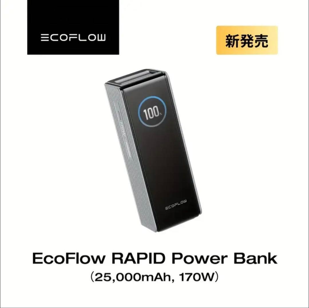 EcoFlow RAPID Power Bank 25000mAh 170W 銀