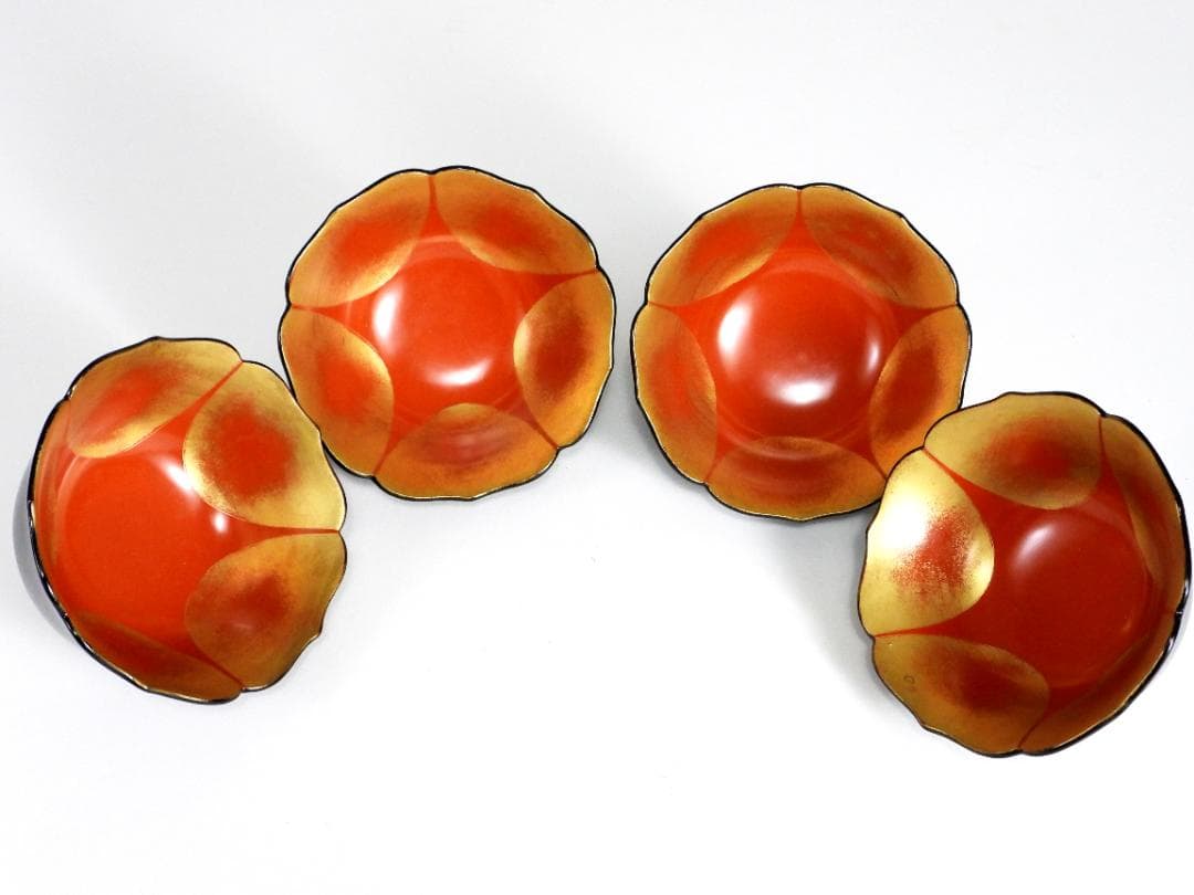 輪島塗 金蒔絵 漆塗り 木製 碗 杯 20客 骨董品