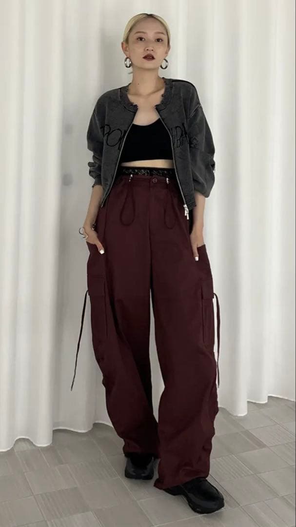 パンツ MILITARY SLIT LACE CARGO PANTS