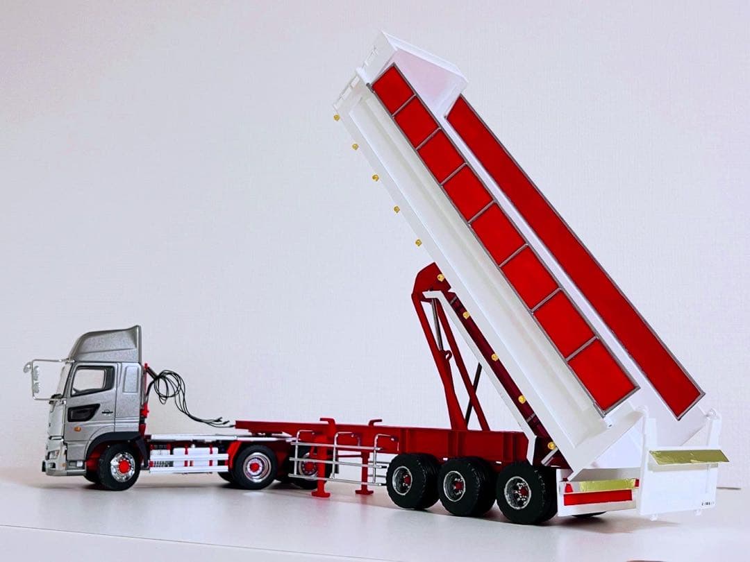 1/50 3軸 トレーラー ダンプ ケンクラフト 日野 プロフィア 用 建機