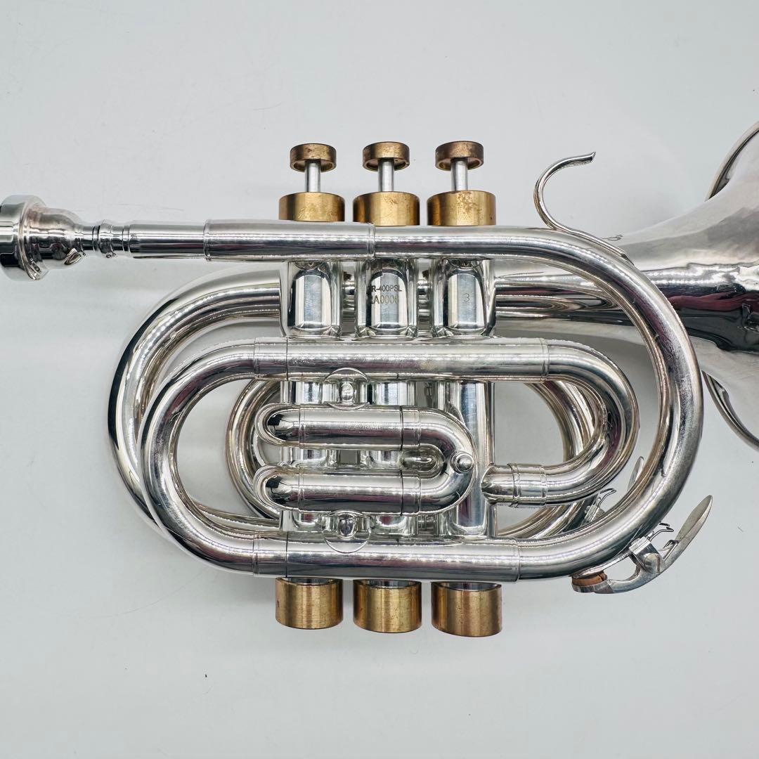 ジェイマイケル　ポケットトランペット　　TR-400PSL　管楽器　別パーツ付き