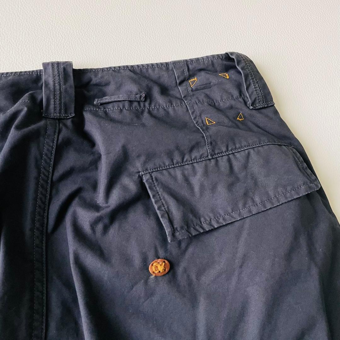 4802【美品】45R チノパン ウェザーの908セイルパンツ　M 紺　日本製