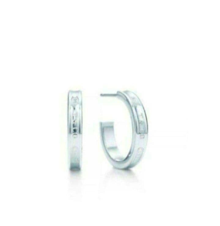 現行品 磨き済 ティファニー 1837 フープ ピアス スモール シルバー