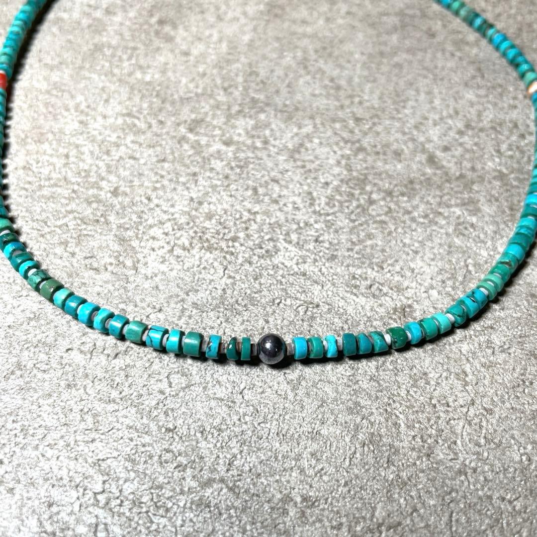 インディアンジュエリー ナバホ バングル ターコイズネックレス付き