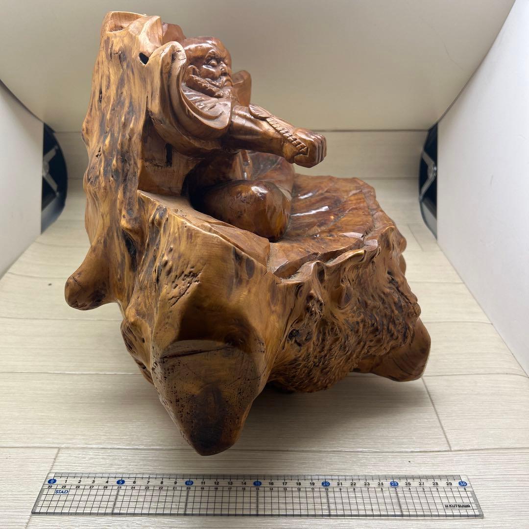 木製 仏像 彫刻 自然木 琢磨大使 一木作り 希少