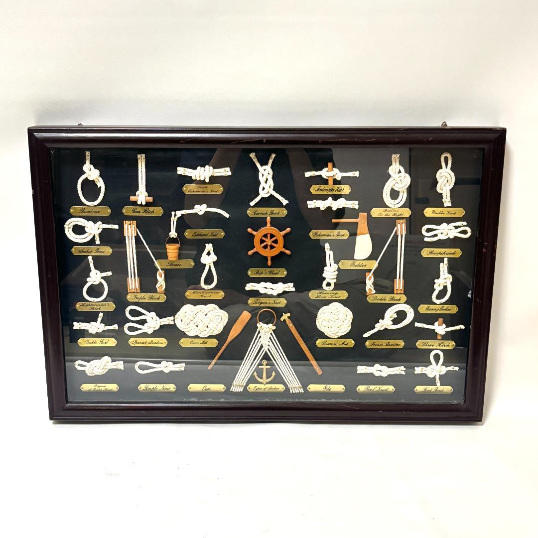 ノットボード　ロープノット　ロープノット額　マリン壁飾り