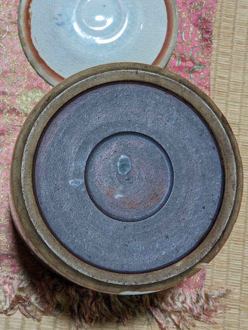 ♦ 安南染付 古渡り 蜻蛉紋 水指 茶道具 古玩 コレクション骨董品アンティーク