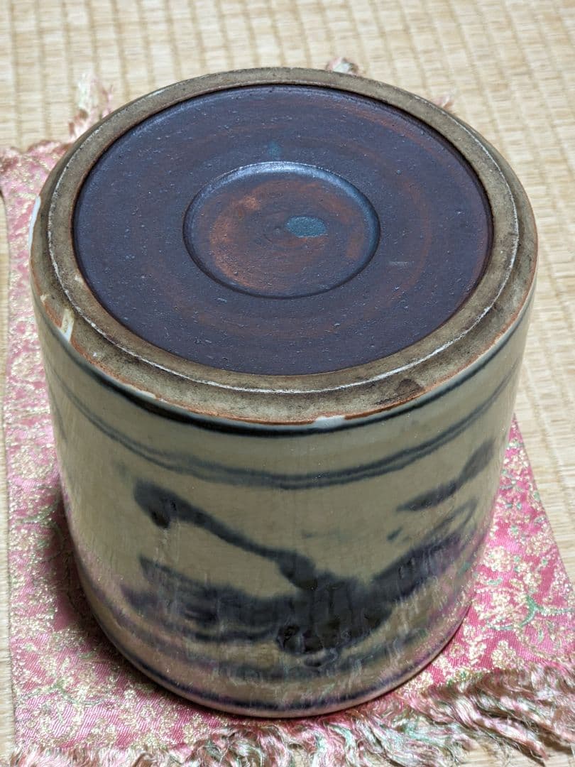 ♦ 安南染付 古渡り 蜻蛉紋 水指 茶道具 古玩 コレクション骨董品アンティーク