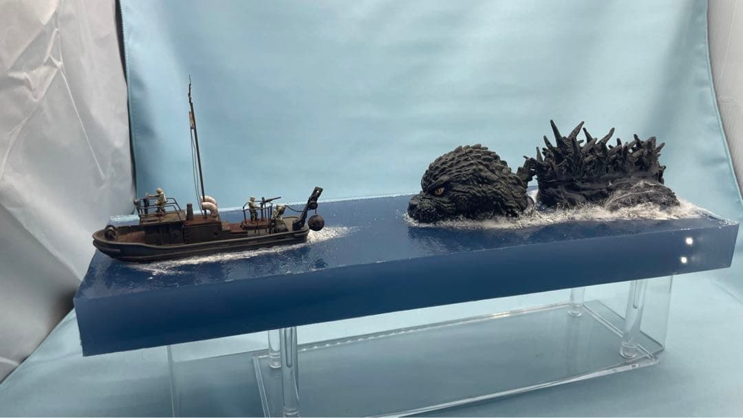 ゴジラー1.0 マイナスワン　ジオラマ　がんばれ新生丸