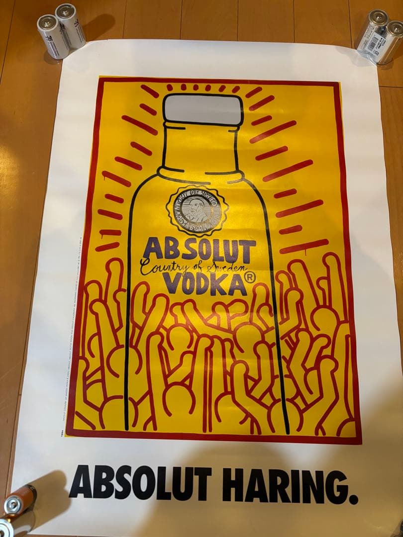 希少　キースヘリング✖️アブソルート　ポスター