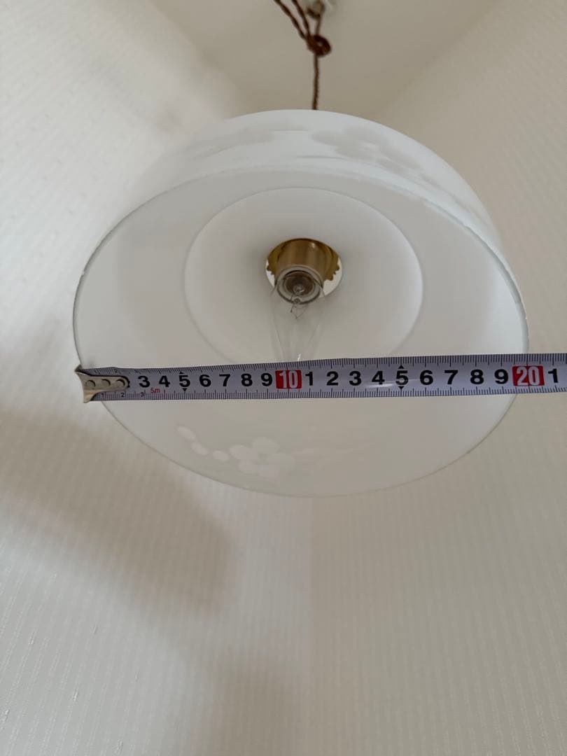 レトロ乳白ランプシェード ランプシェードのみです、電笠 ミルクガラス 和風