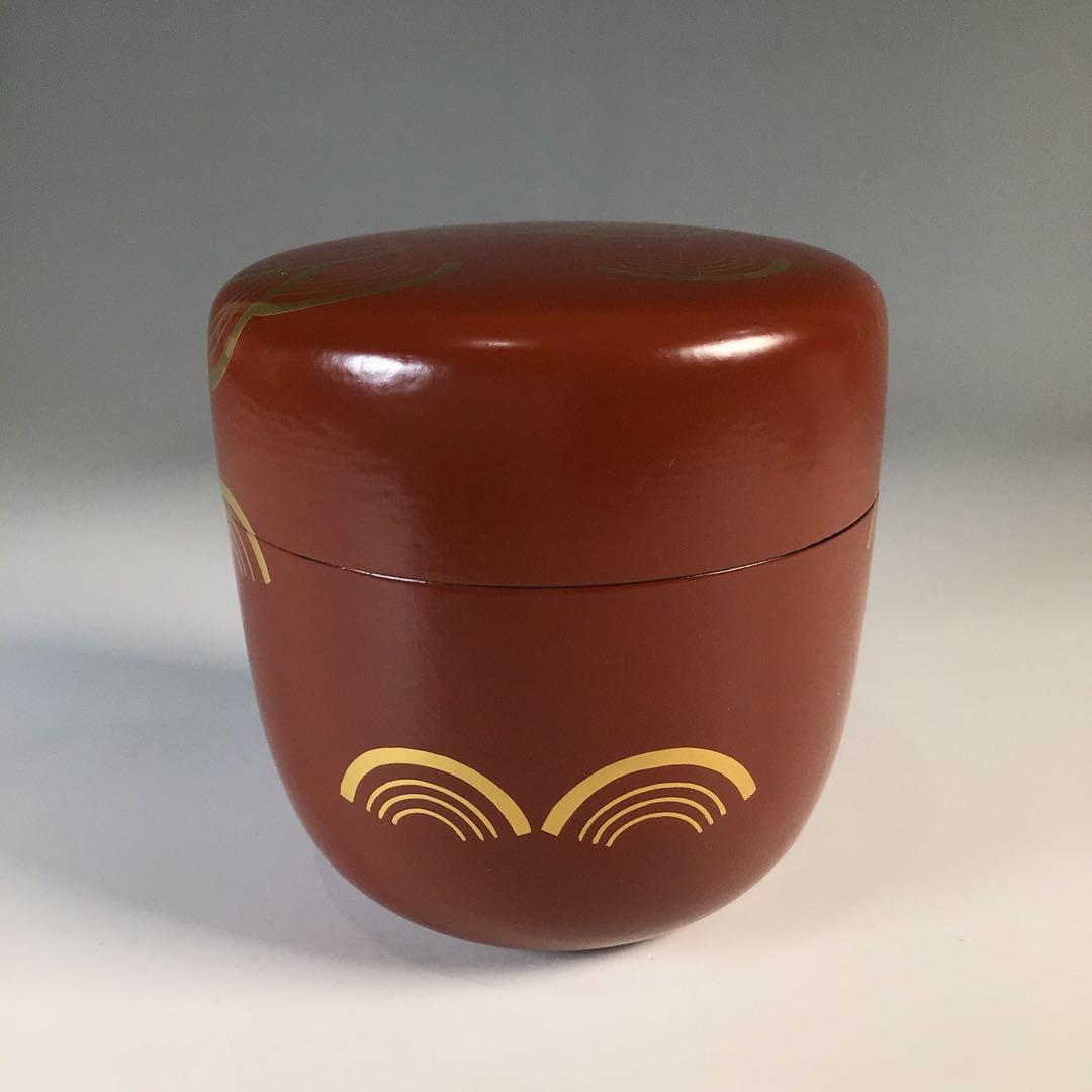 Ｍ２７９　棗　『小坂修斉作』『青海波蒔絵』『妹塗』『大棗』　共箱　茶道具