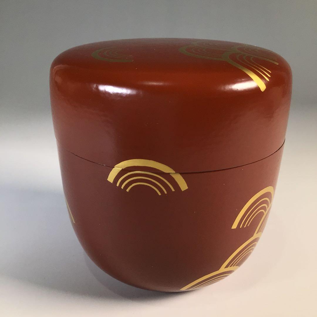 Ｍ２７９　棗　『小坂修斉作』『青海波蒔絵』『妹塗』『大棗』　共箱　茶道具