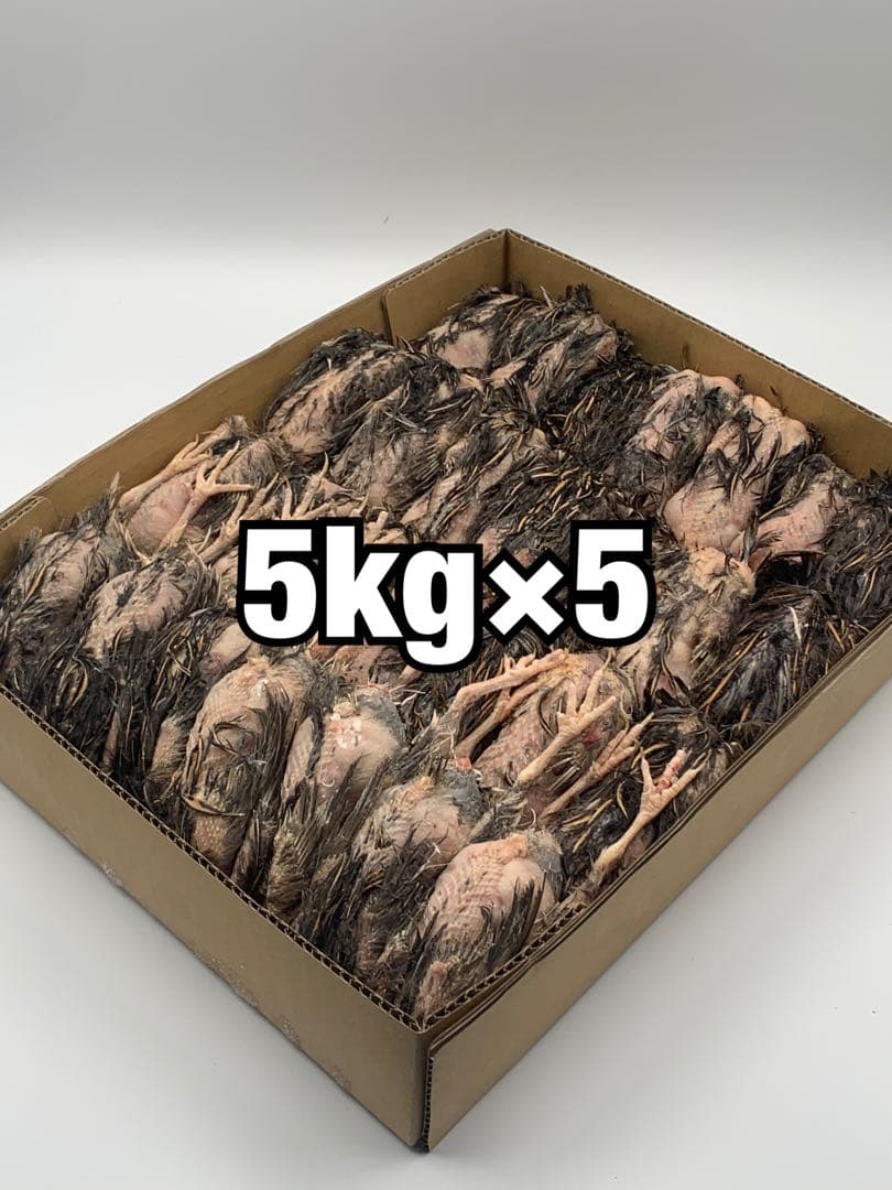 冷凍ウズラ5kg×5段【送料込】