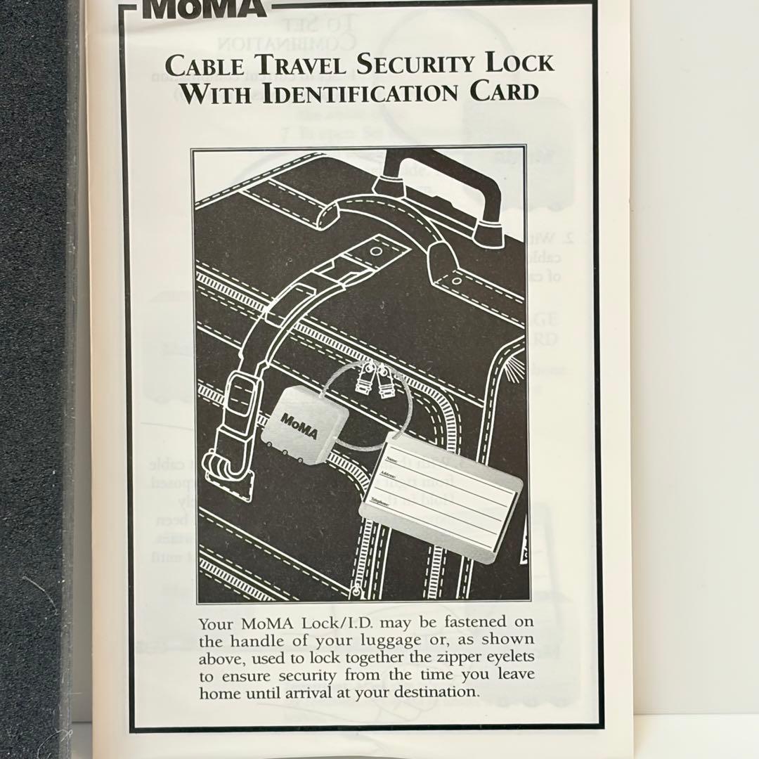 廃盤　新品　モマ　ケーブル　セキュリティロック　名札　セット