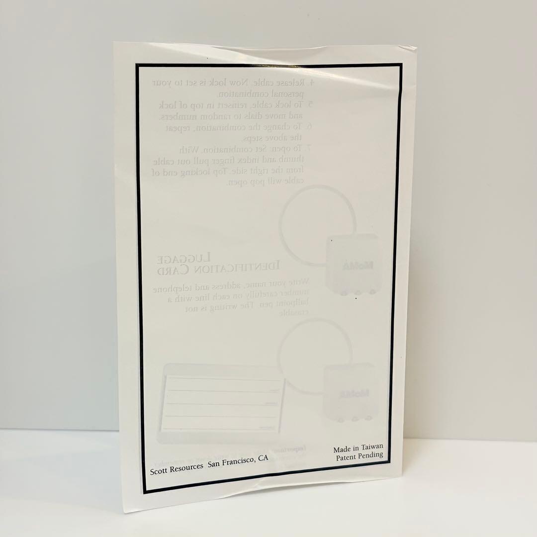 廃盤　新品　モマ　ケーブル　セキュリティロック　名札　セット