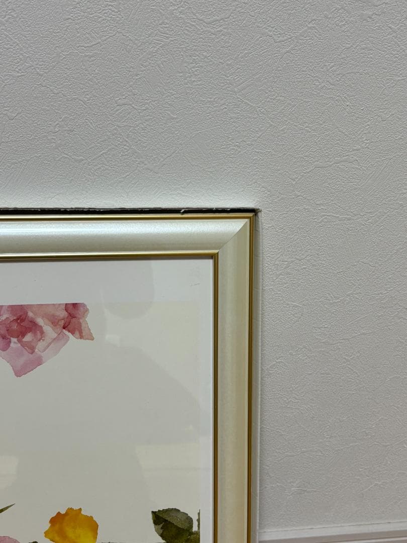 いわさきちひろ ポスター額「花と少女」絵画