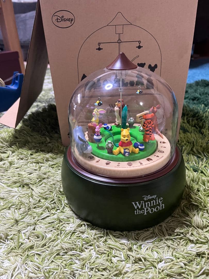 お買い得!!ジオラマからくり置時計/くまのプーさん　リズム 動作確認済み　美品