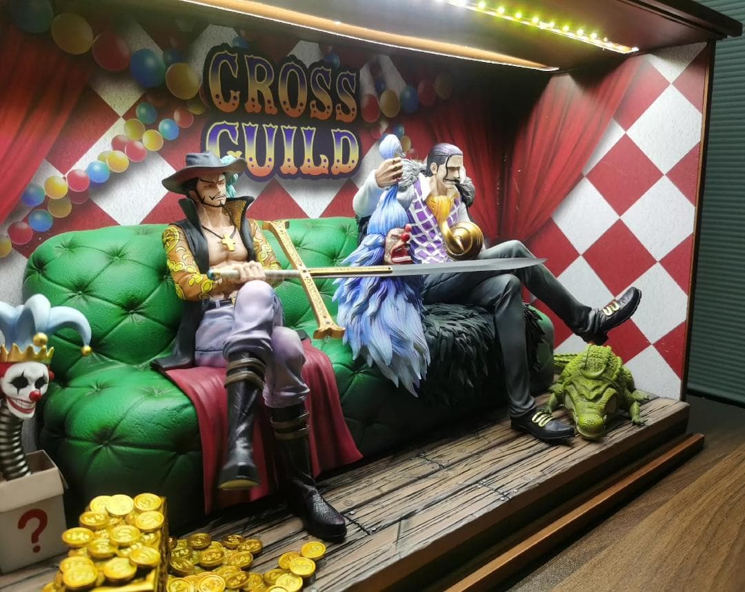 ワンピース クロスギルド ミホーク クロコダイル フィギュア ガレージキット