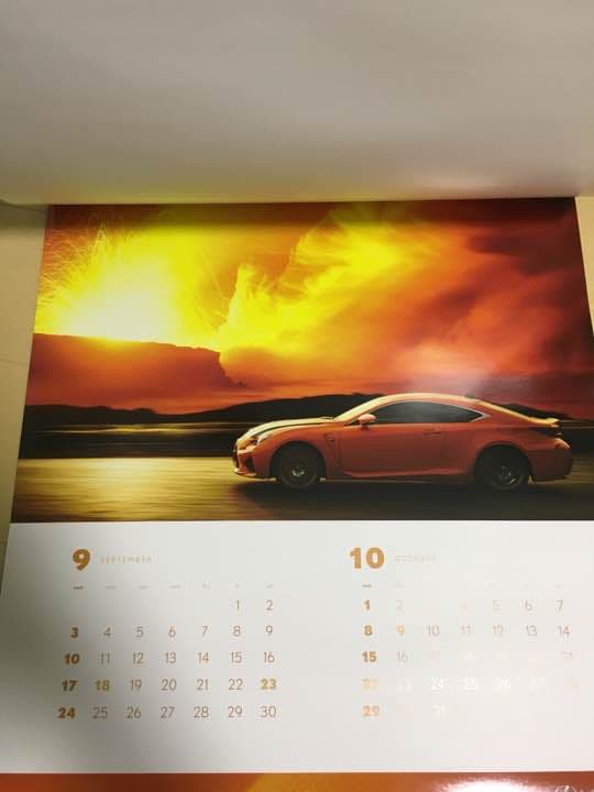 レクサス 2017年度 壁掛けカレンダー