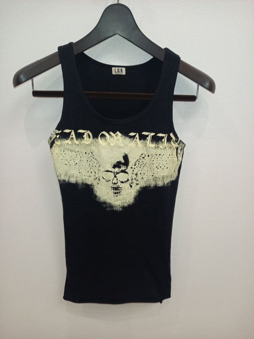 L.G.B. スカルプリント タンクトップ ブラック