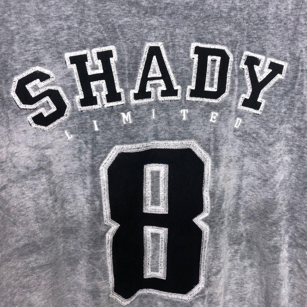 SHADY ltd エミネム オールド 00s古着 ベロア ユニフォームシャツ