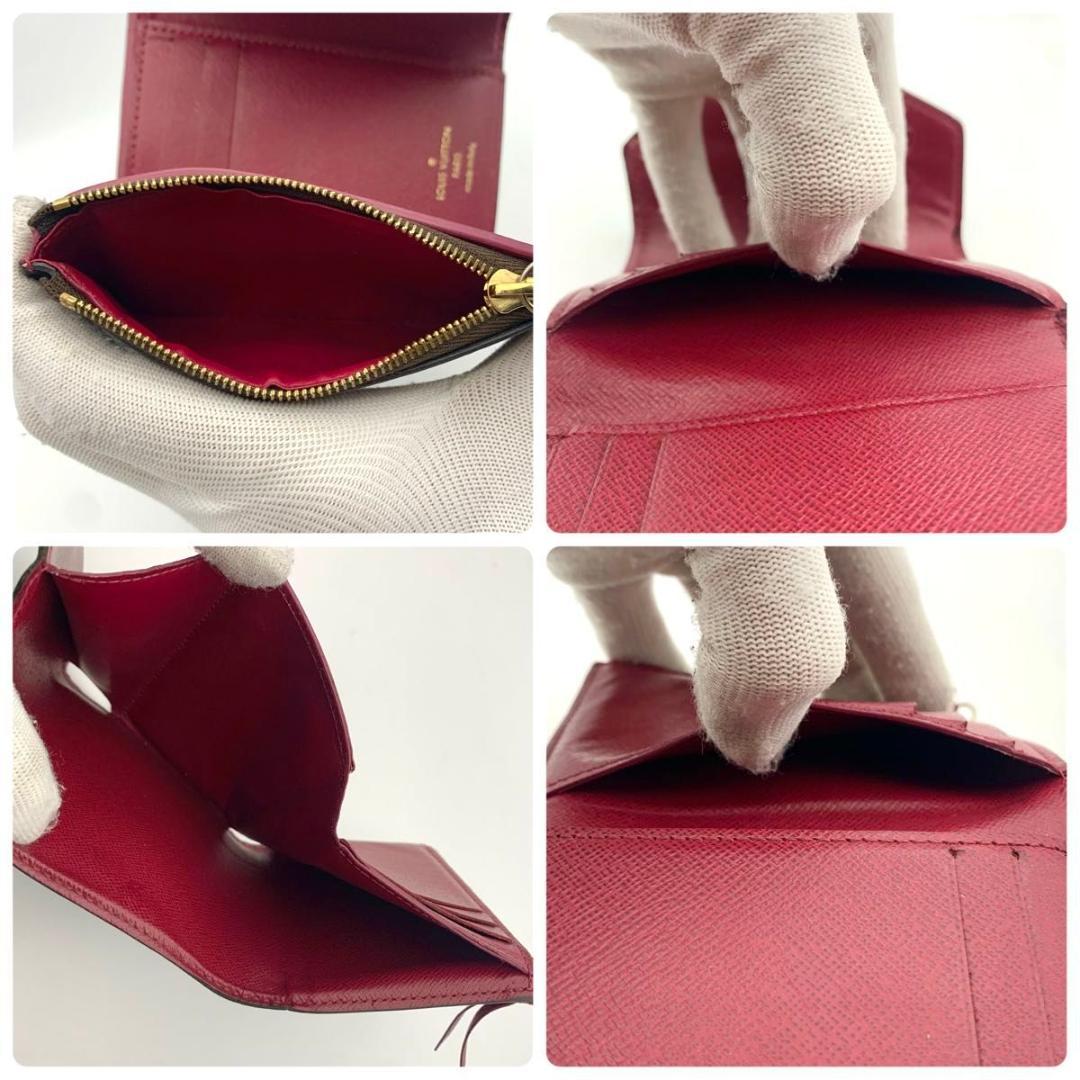 鑑定済み ルイヴィトン ポルトフォイユ ヴィクトリーヌ 財布 コンパクト 小型