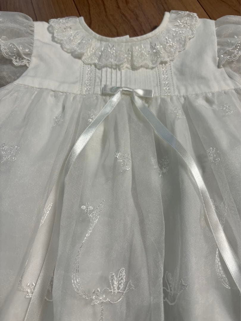ファミリア　ベビードレス　セレモニードレス　帽子付き　50