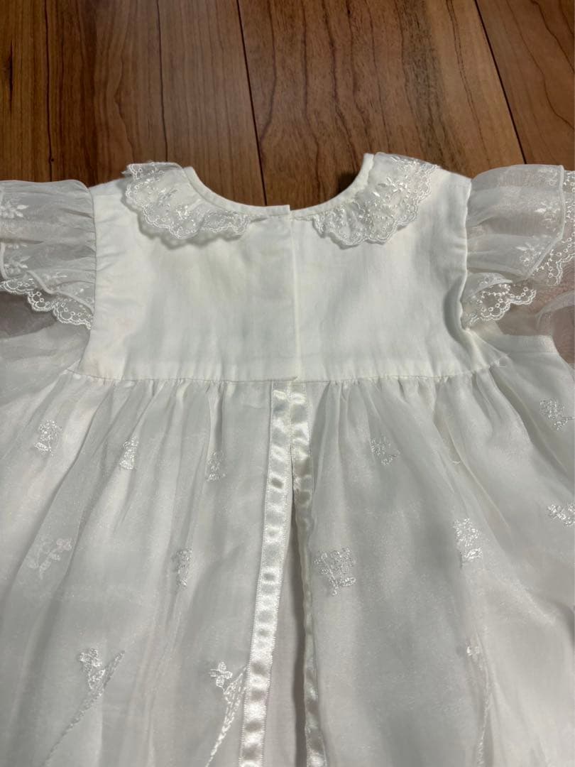 ファミリア　ベビードレス　セレモニードレス　帽子付き　50