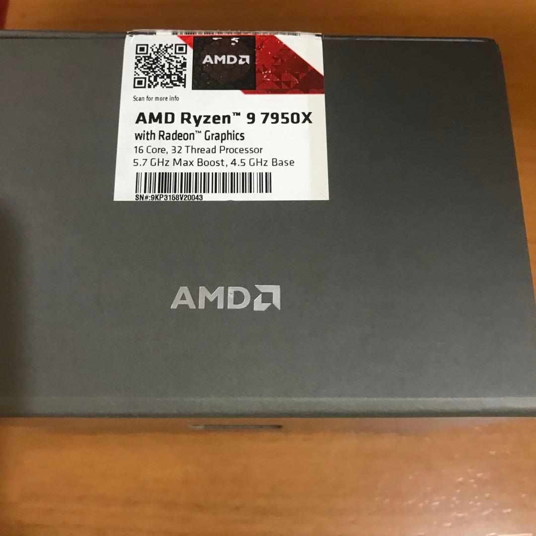 AMD Ryzen 9 7950X 16コア CPU