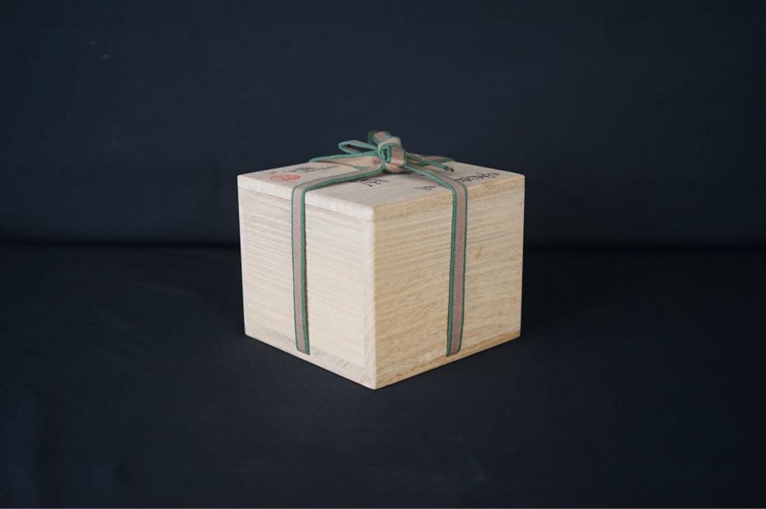 杉田祥平 清閑寺窯 色絵桜花ノ画 茶碗 共箱 共布 栞 茶道具