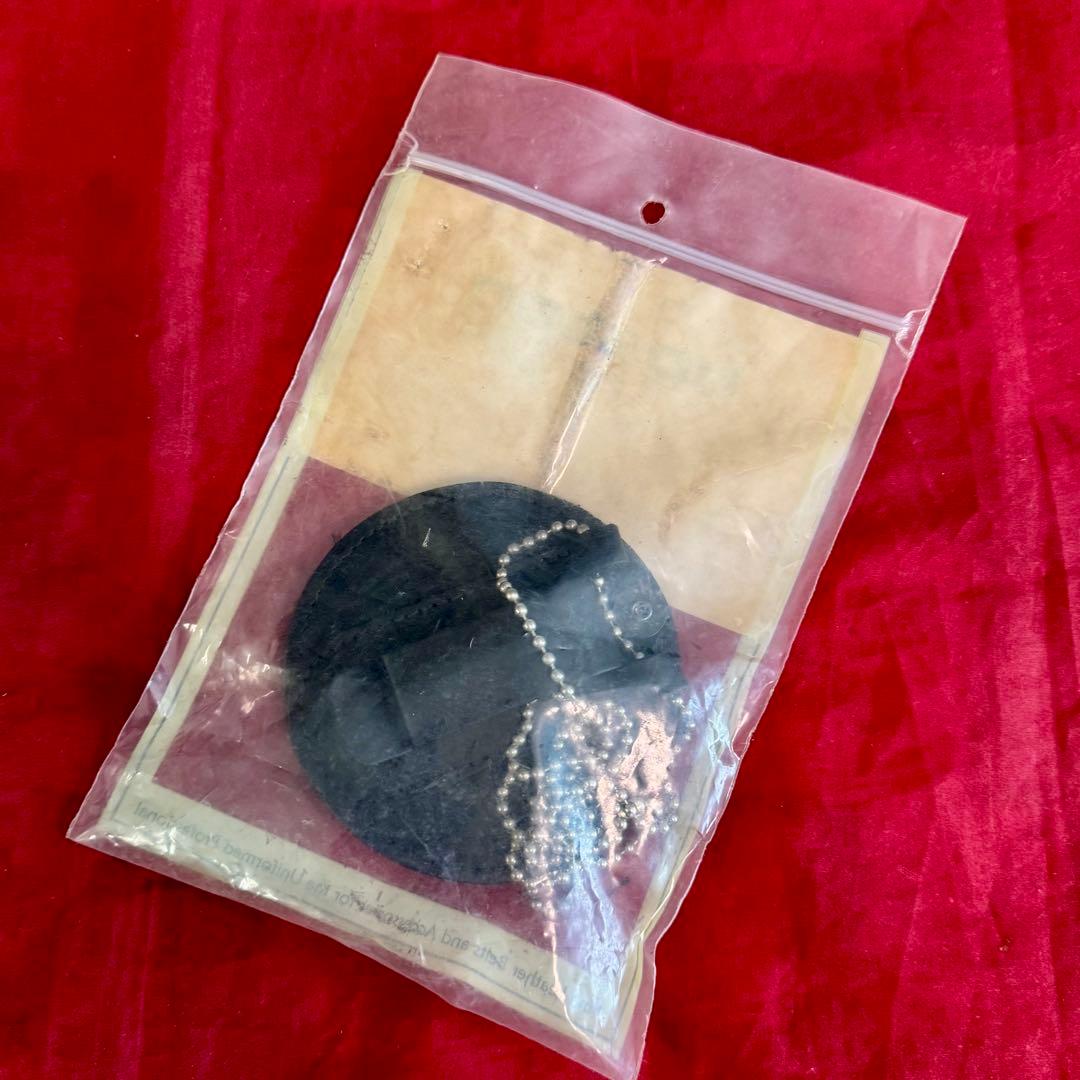 ボストンレザー 丸型 ポリスバッジベース 5889CH-1