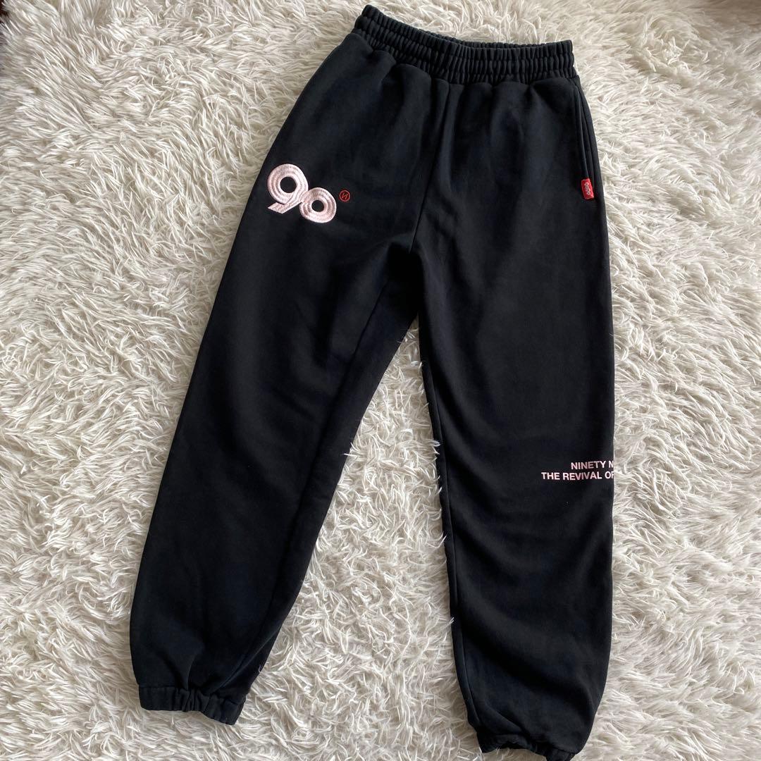 専用です9090 90 Logo Sweat Pants ピンク　ブラック　M