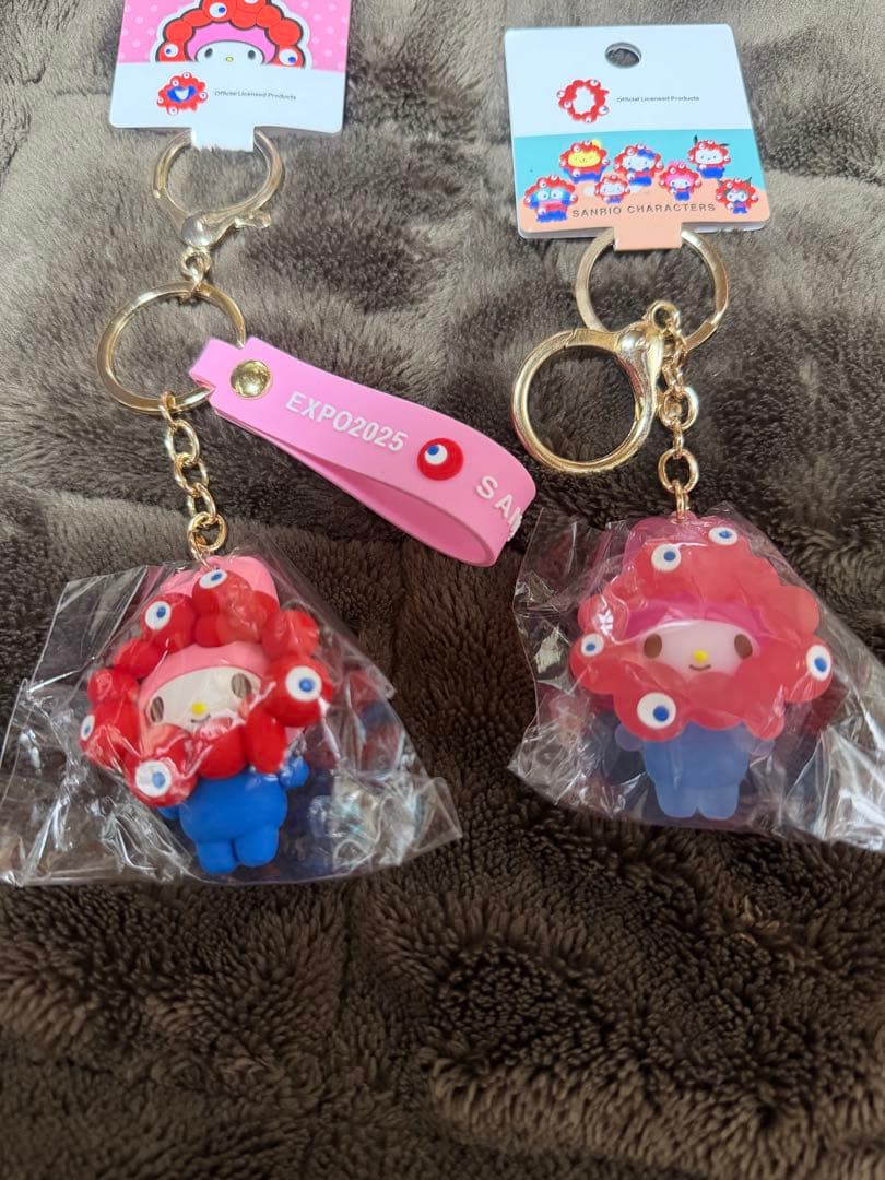 【新品未使用】サンリオ ミャクミャク マイメロディ キーホルダーセット