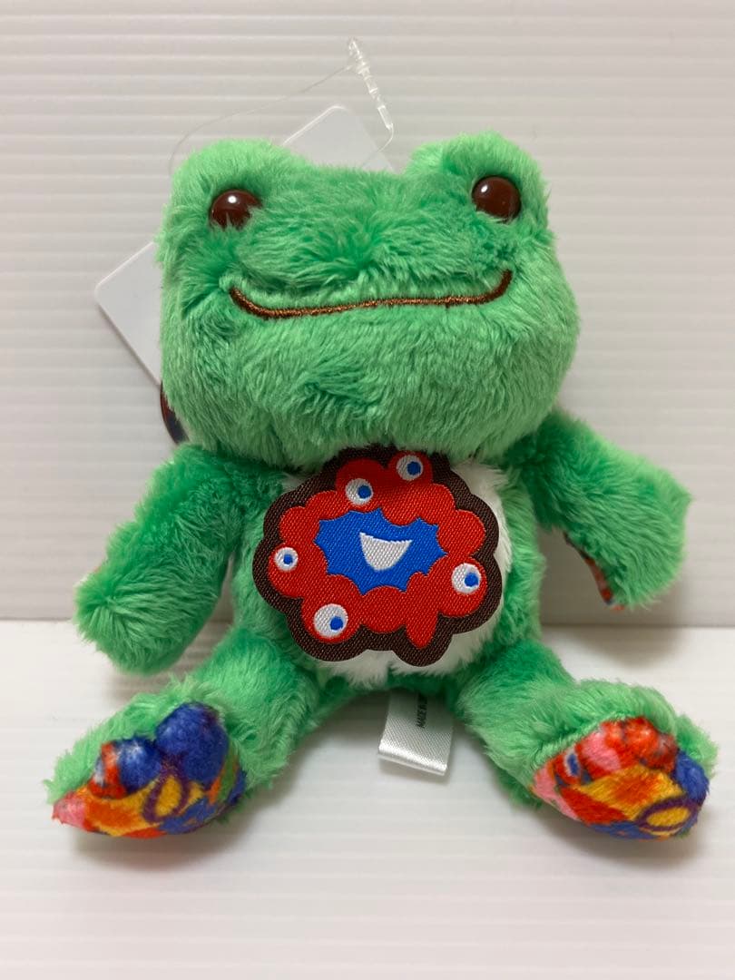 かえるのピクルス★赤・緑・青・アイボリー★マスコットとキーリング4匹セット