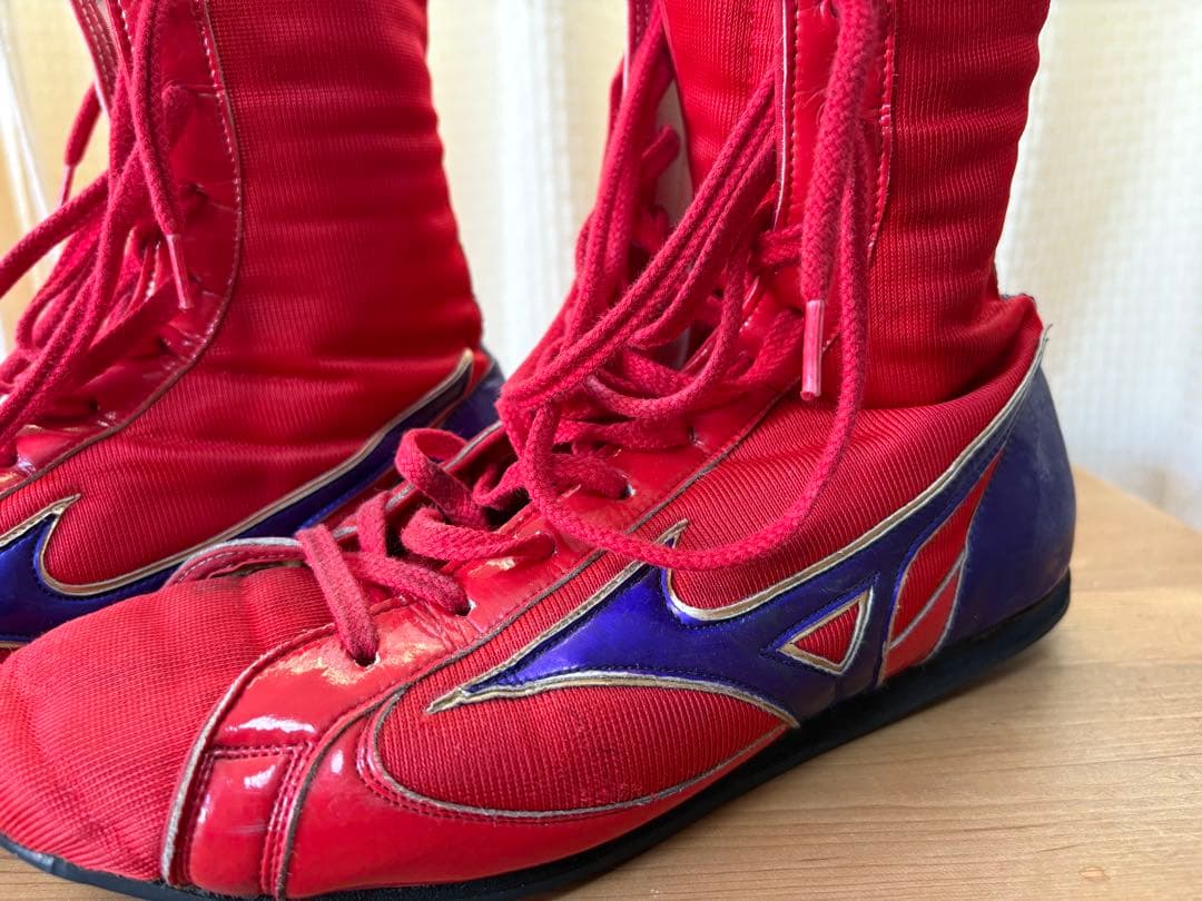 ミズノ ボクシングシューズ レッド