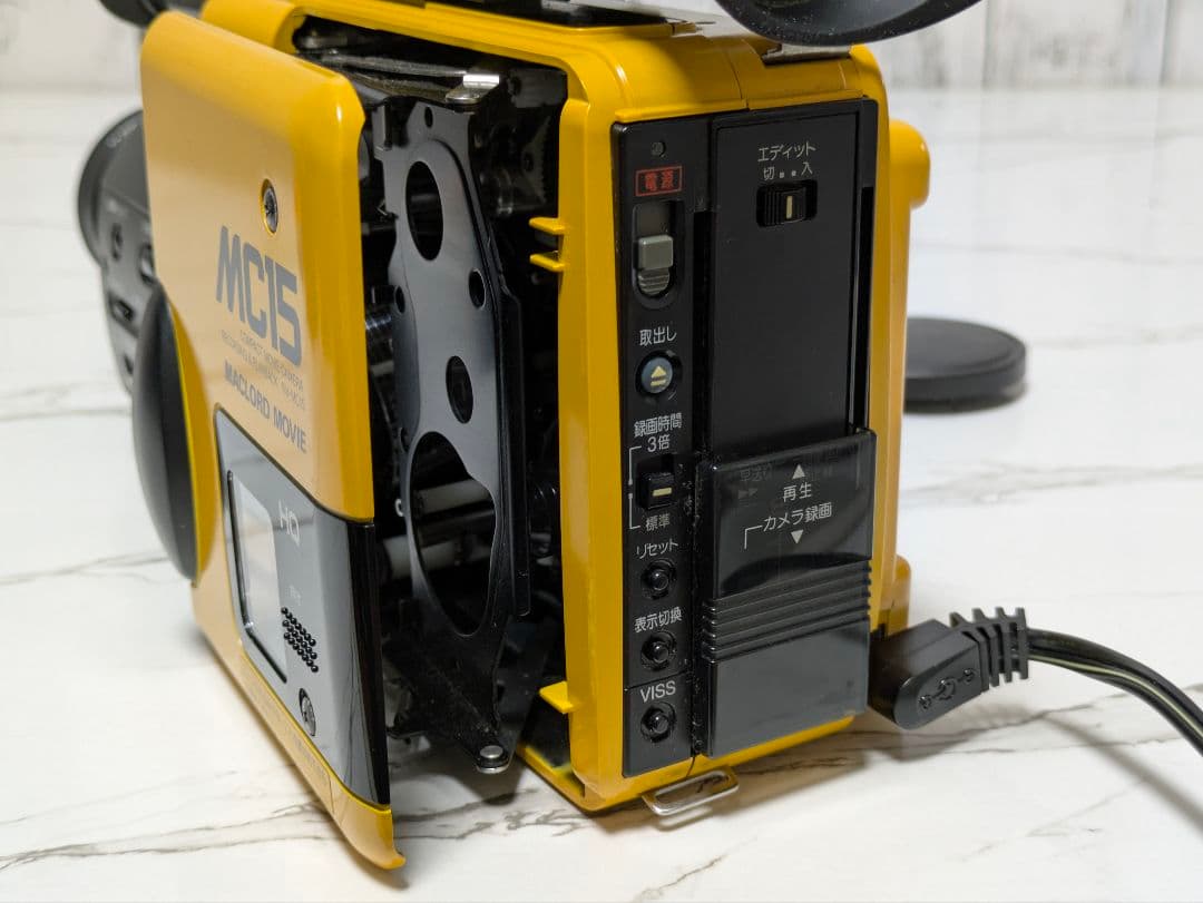 【希少動作品】National　NV-MC15　VHS-C対応　イエロー